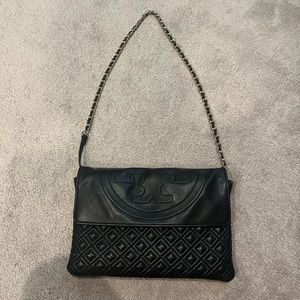 Tory burch quilted clutch purse